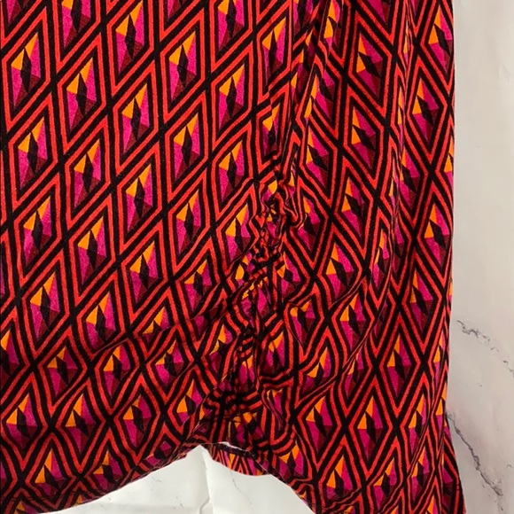 Lane Bryant Ruched Geometric Print Tank Top 18/20 - Picture 4 of 8